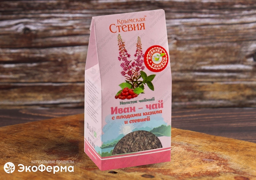 Иван-чай с плодами кизила и стевией 50г
